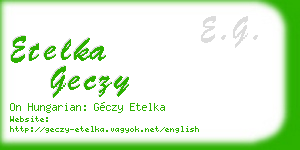 etelka geczy business card
