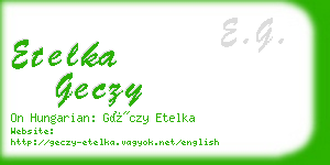 etelka geczy business card